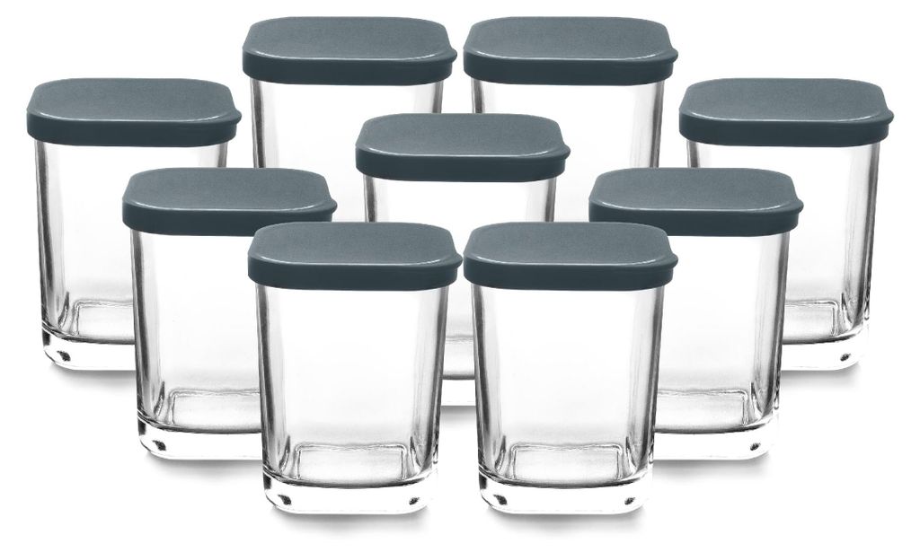 Lacor - 69438 - Yoghurtmaker, helder glas, 9 stuks, Productafbeelding 