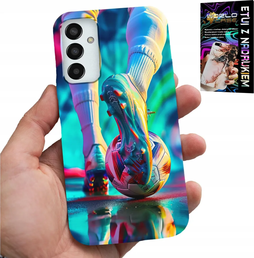 Idea Regalo Samsung M23: Cover Calciatori + Vetro Proteggi Schermo