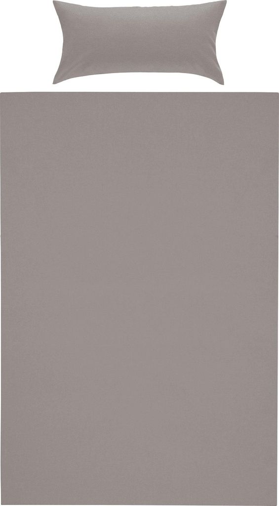 Erwin Müller Bettwäsche Nördlingen" silber 1x 135x200 cm + 1x 40x80 cm"