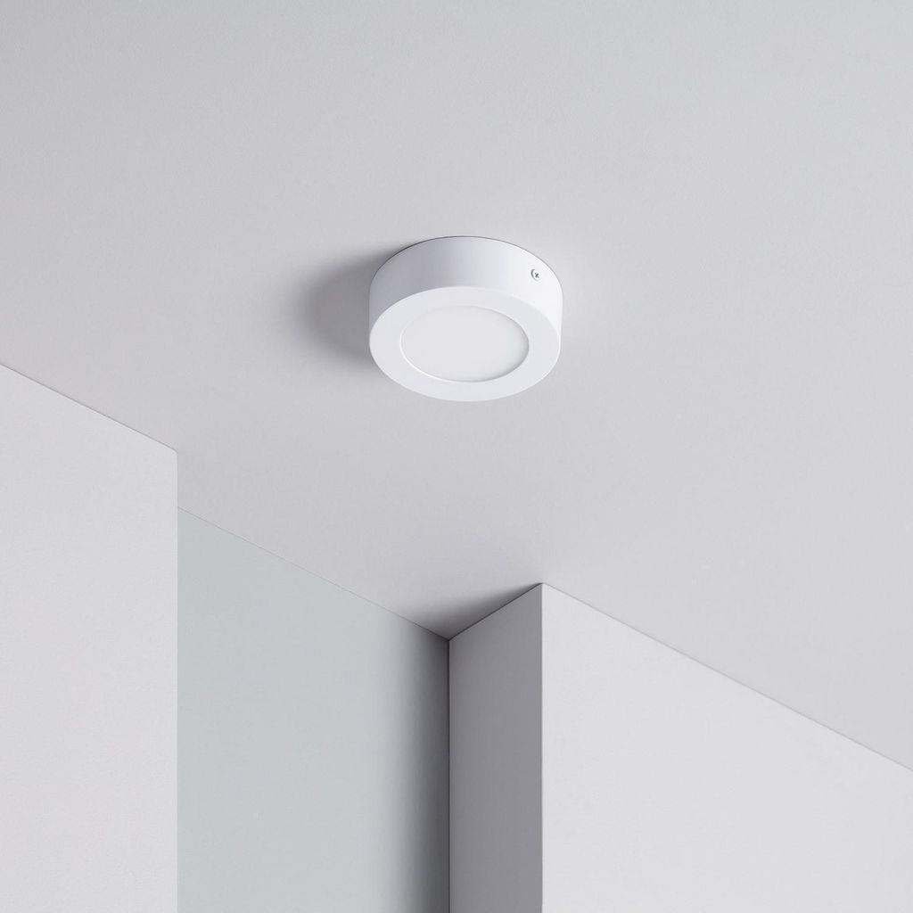 LED-Deckenleuchte 6W Rund Ø120 mm 3000K Warmweiß Produktbild 1