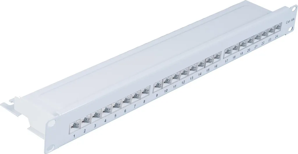 Panneau RJ45 Cat6a ShiverPeaks pour Baie Informatique 19 Pouces Métal