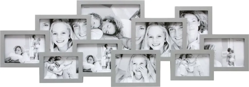 Cadre multiple MANDARA argent : organisez vos photos sans percer trop