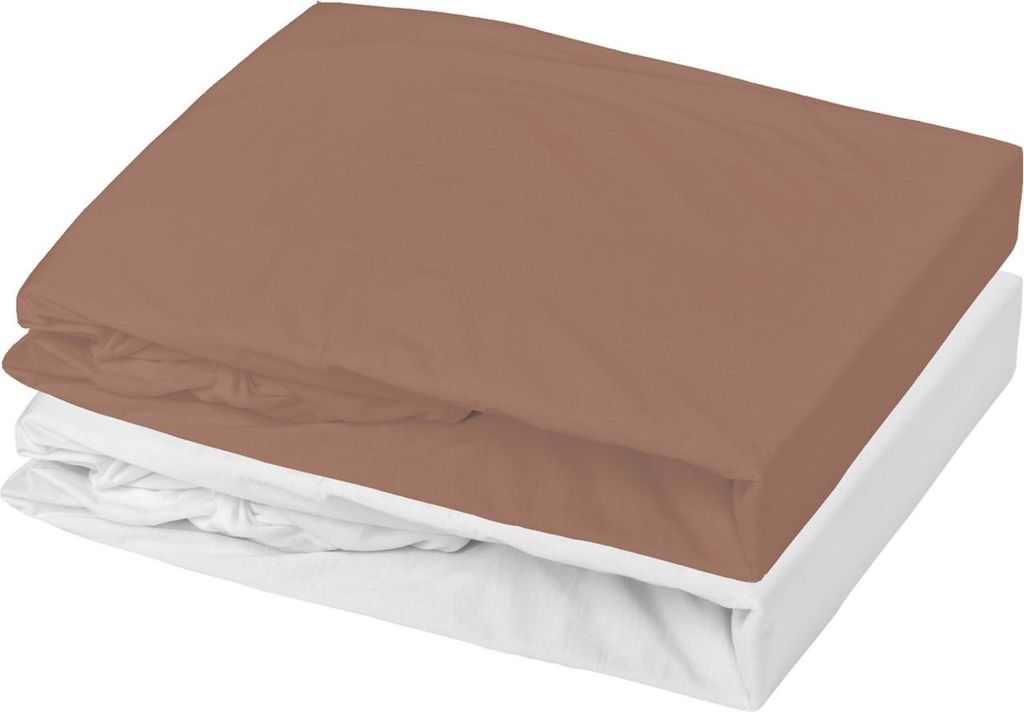 Set aus wasserfester Unterlage und Spannbetttuch, Baby, aus Baumwolle