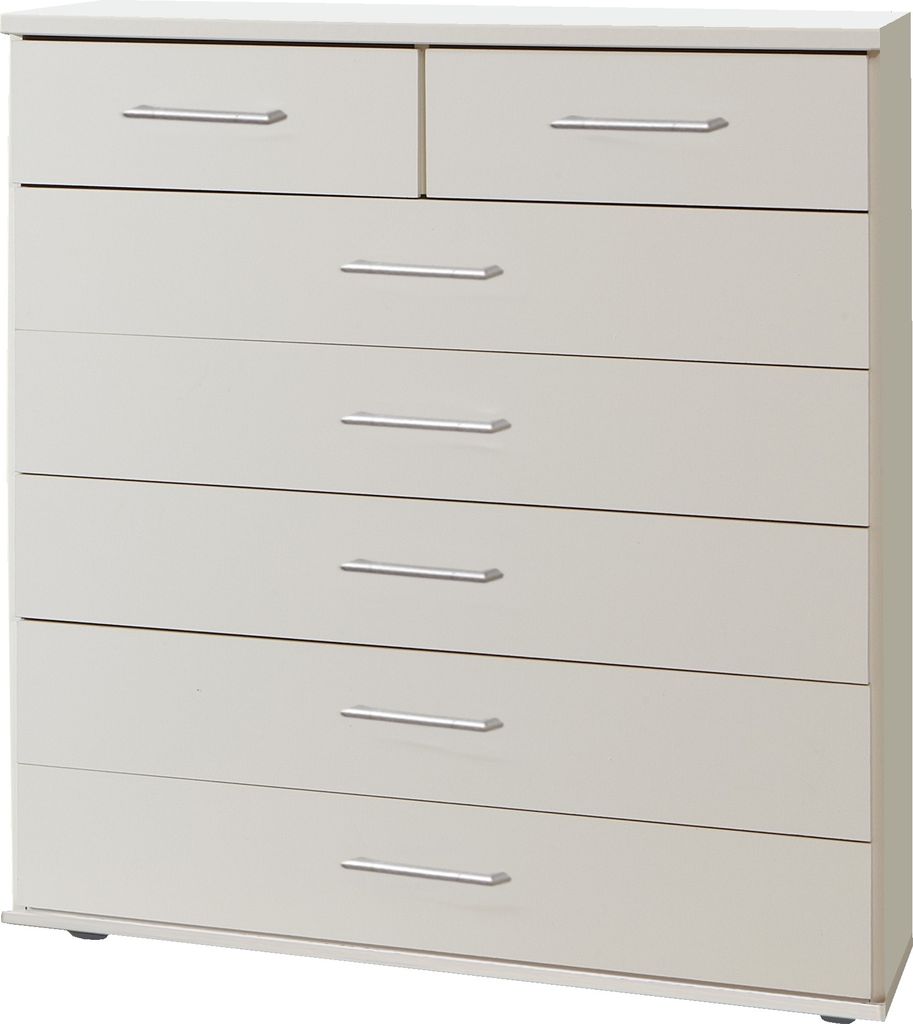 Kommode >Click< (B/H/T: 90x106x40 cm) in Weiß - Produktbild 
