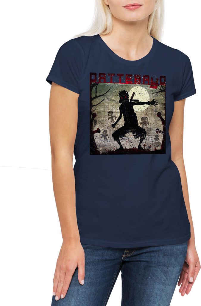 Urban Backwoods Uzumaki Zombie, Damen T-Shirt, Farbe: Navy, Größe: 3XL