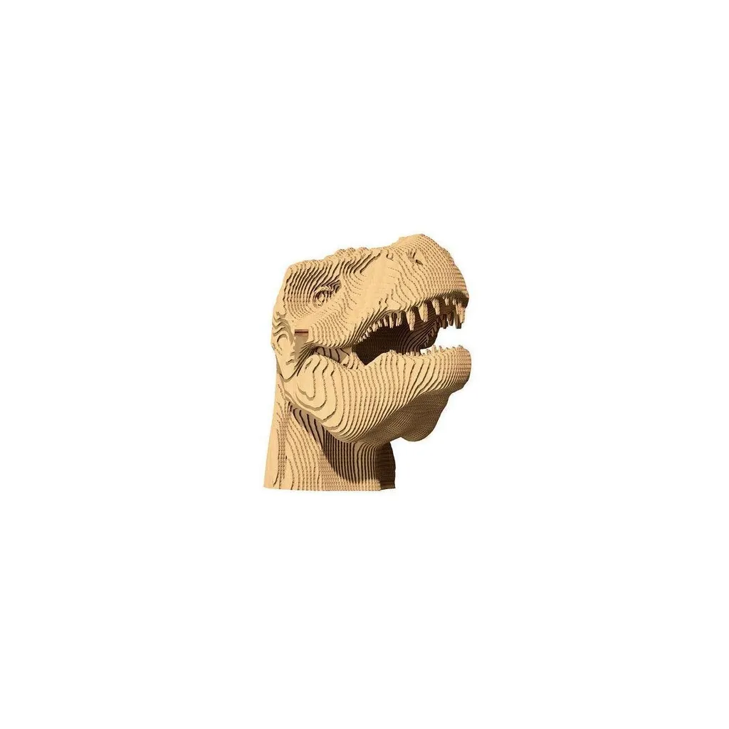 Puzzle 3D T-Rex 72 pièces en carton - Montage facile sans colle ni outil