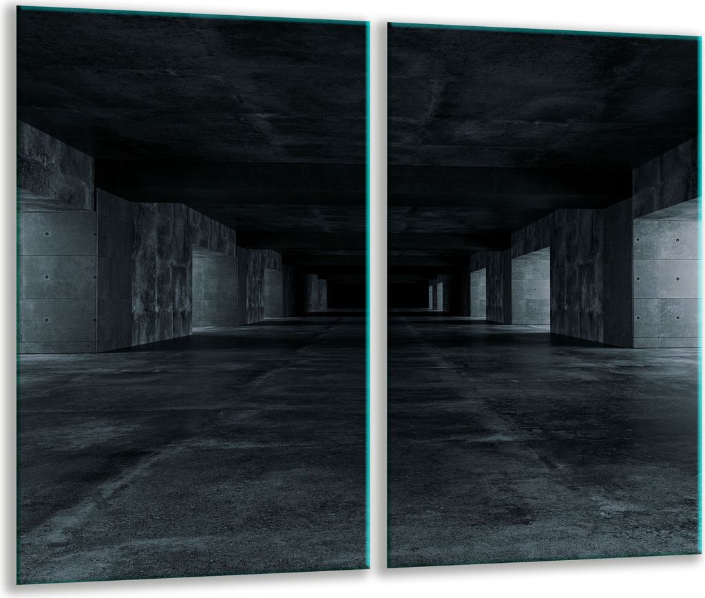 Herdabdeckplatten 2 teilig 30x52 Glaskeramikkochfeld Abdeckung Glas Tunnel