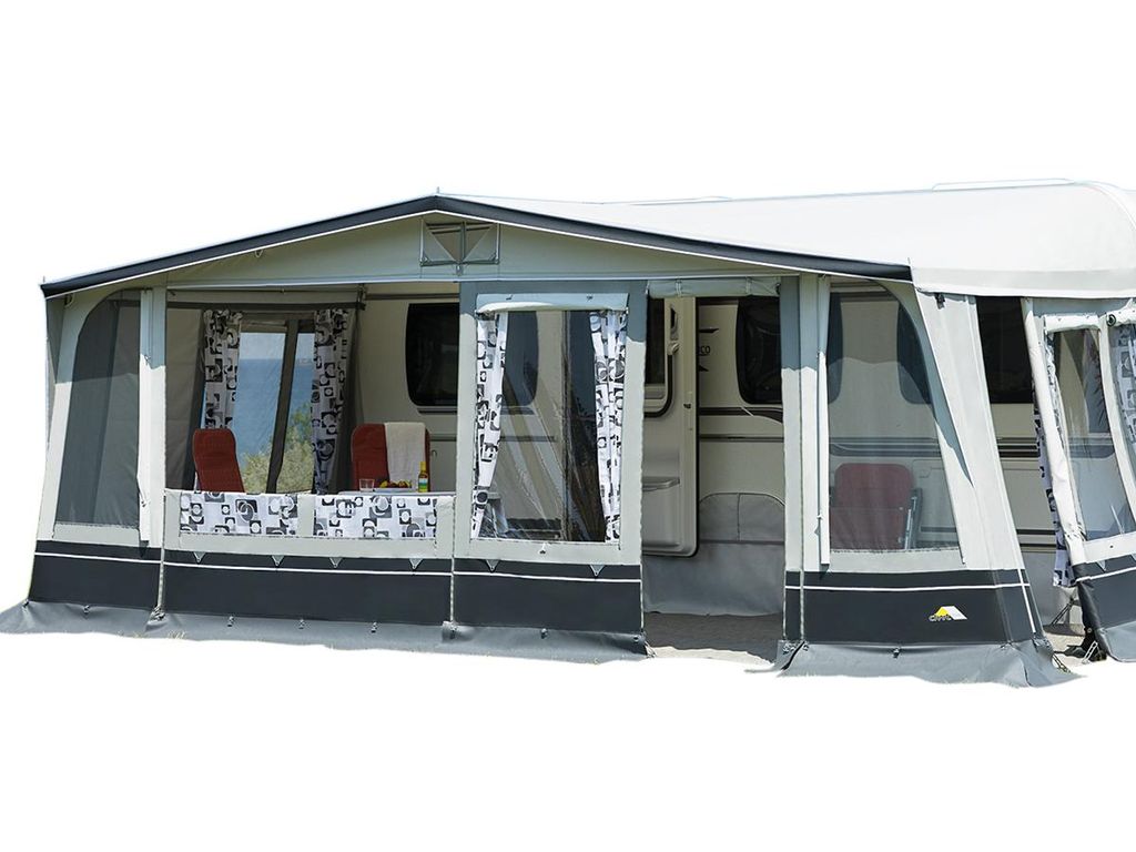 DWT Domino 250 Gr. 14 - Umlaufmaß 941-970 cm - inkl. 25 x 1 mm Gestänge ST - Wohnwagen - Saisonvorzelt - Saisoncamping