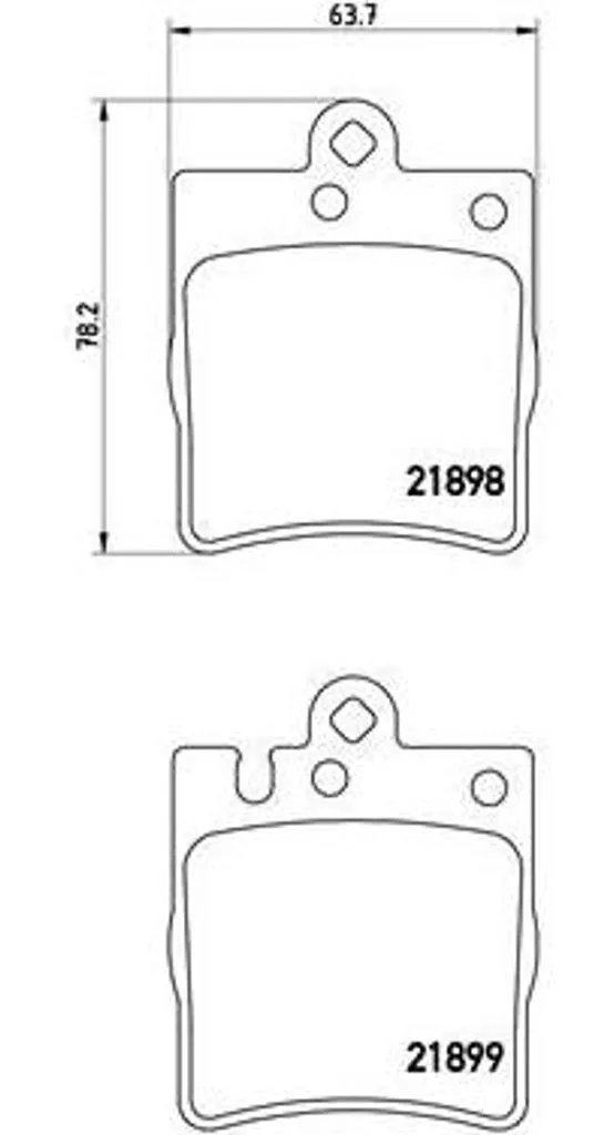 Plaquettes de frein Brembo SLK et Classe CLC pour entretien