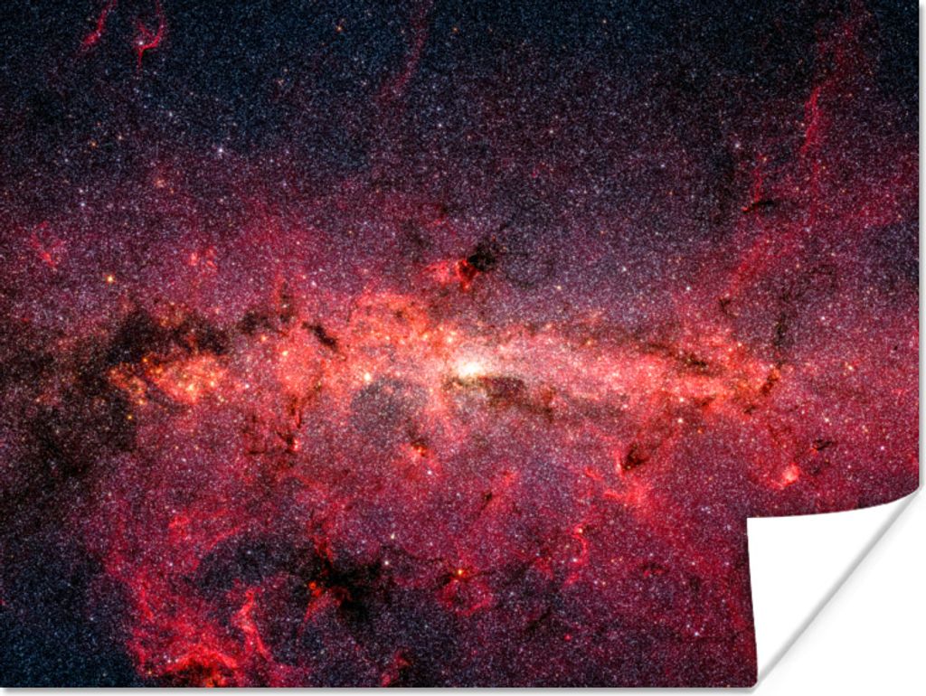 MuchoWow Poster Universum - Sterne - Wolke 80x60 cm - Kunst für zu Hause