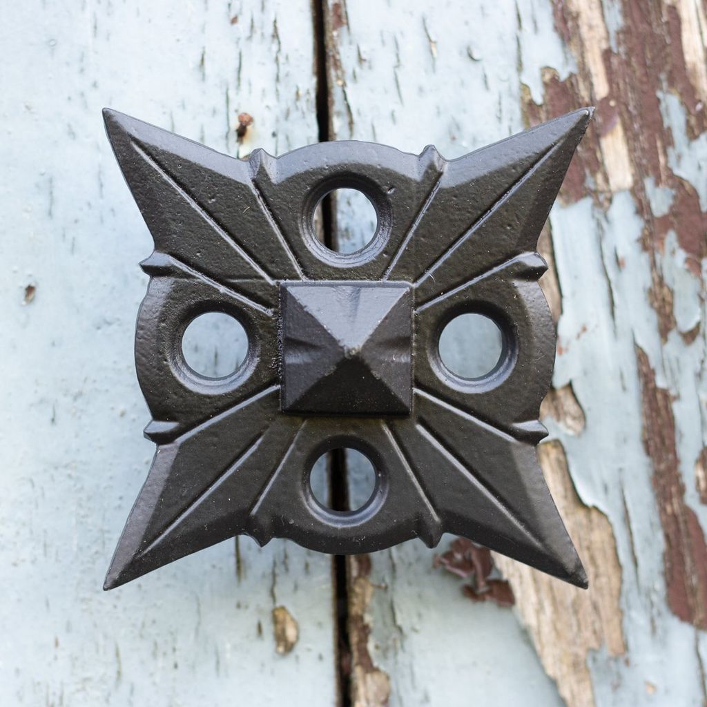 Torbeschlag , Möbelnagel, Ziernagel "Twinkle", Eisennagel in schwarz