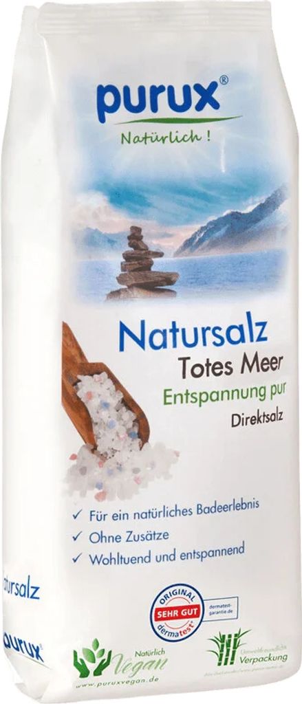 Totes Meer Salz Badesalz 6 x 850 g Direktsalz naturbelassen Produktbild 