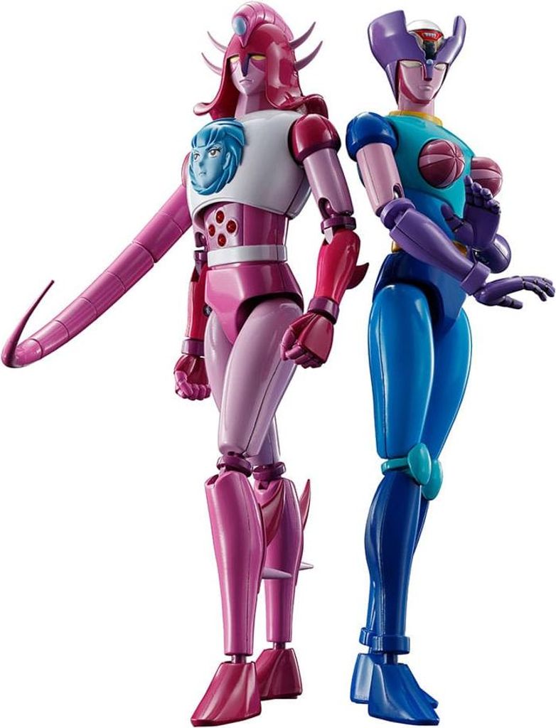Great Mazinger Z Soul of Chogokin Diecast Actionfiguren GX-108 Rhein & GX-11R Dianan A Set 17 cm