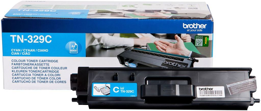 Brother TN-329C, 6000 Seiten, Cyan, 1 Stück(e) Produktbild 