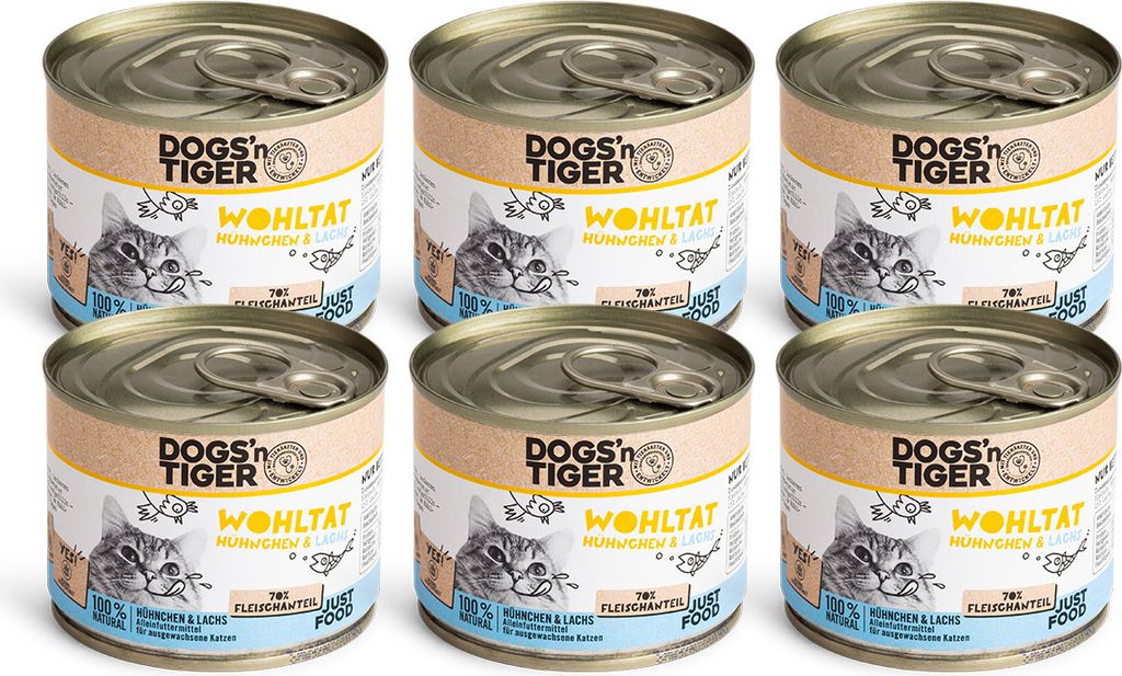 Dogs’n Tiger Adult Premium Katzenfutter, Wohltat, Produktbild 