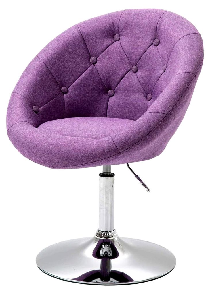 Cocktail-Sessel Havanna Lounge Clubsessel Drehsessel Retro Barhocker Stoff Lila