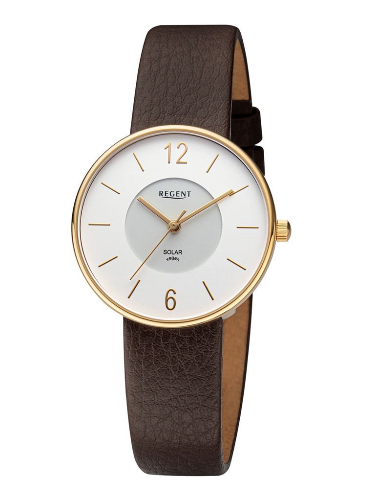 Regent Damen Uhr Armband aus Apfelschale Armbanduhr Analog Produktbild 
