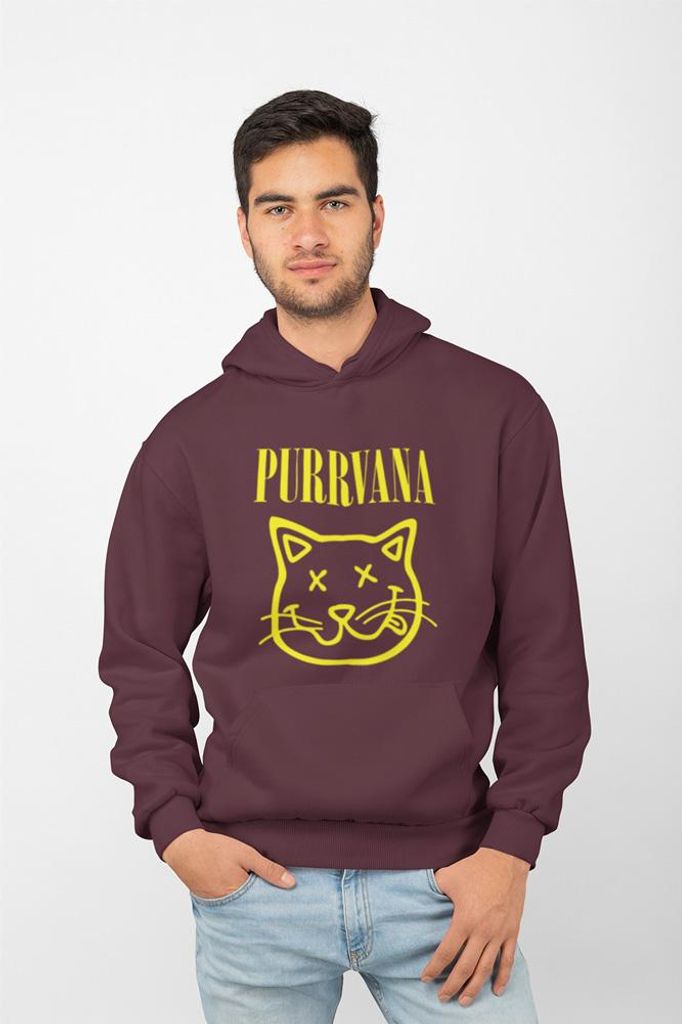 D&B Uni Hoodie ZN00009 Purrvana Burgund-Größe XL