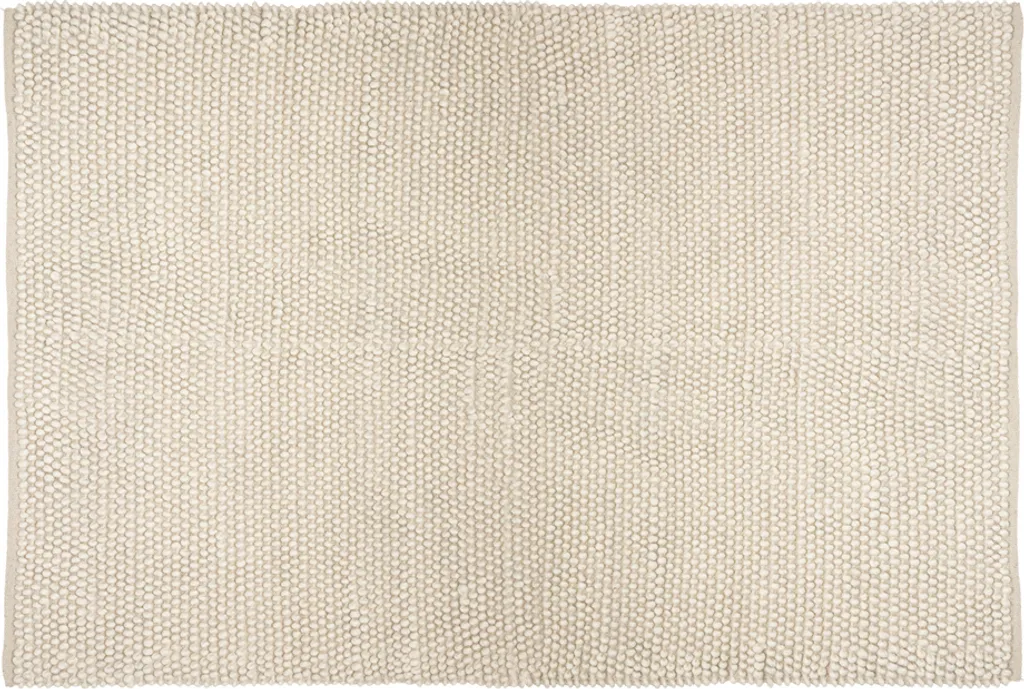 Tapis laine ivoire 120x170 cm résistant et facile d'entretien Paien