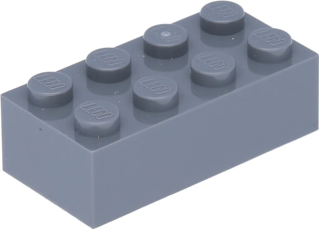 Briques de construction LEGO 2x4 Gris Foncé lot de 100 éléments
