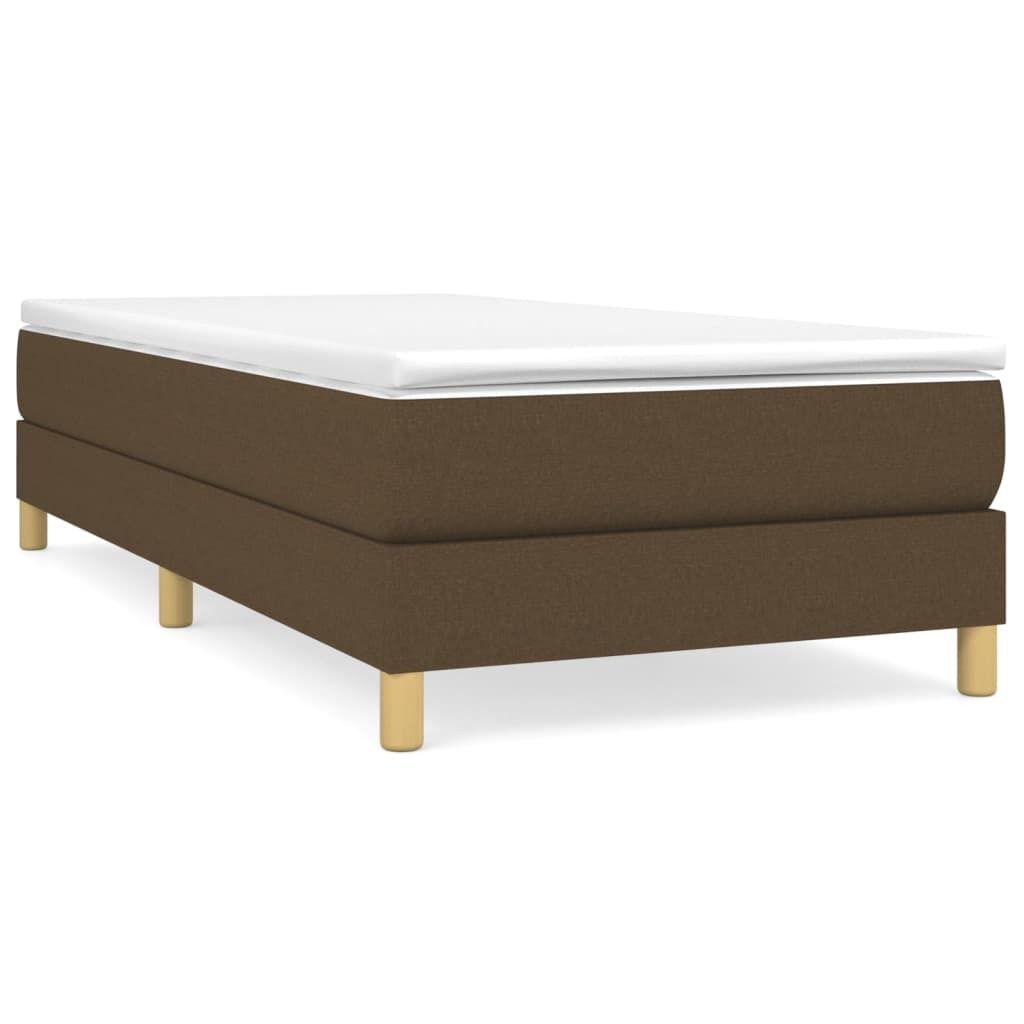 vidaXL Struttura letto Boxspring marrone scuro 80x200 cm in Immagine del prodotto 