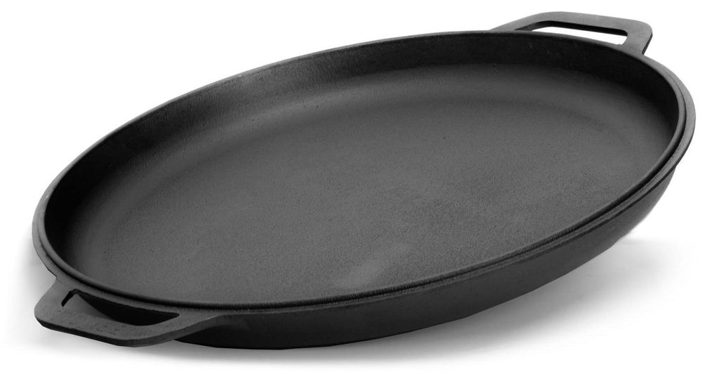 Ø24 cm Deckel-Bratpfanne Gusseisen Servierpfanne Produktbild 