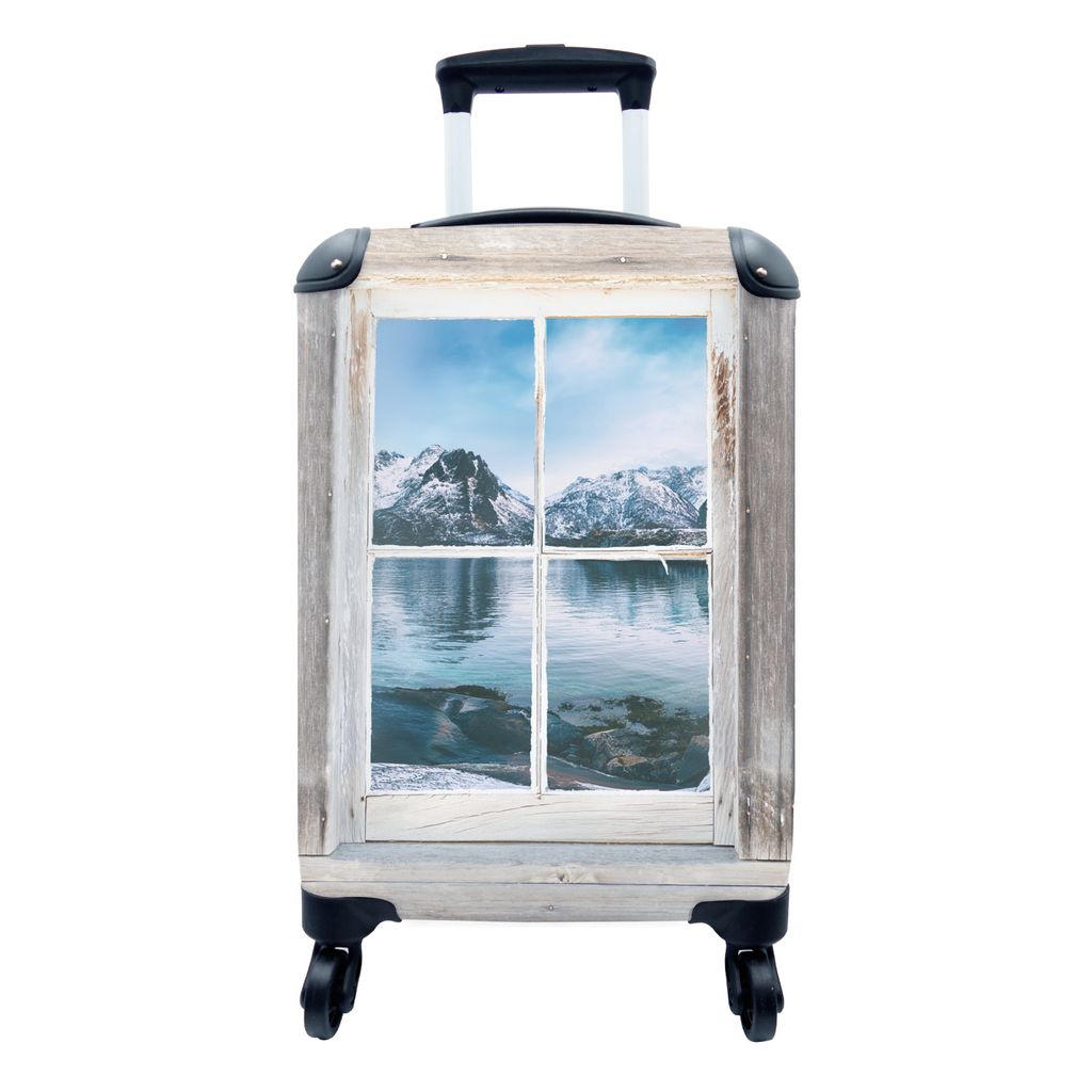 MuchoWow® Koffer Handgepäck Trolley Rollkoffer Kleine Produktbild 