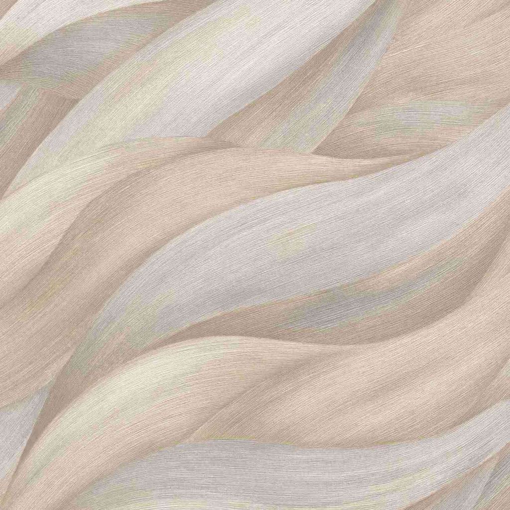 Moderne Vinyl-Wandtapete mit Wellenmuster