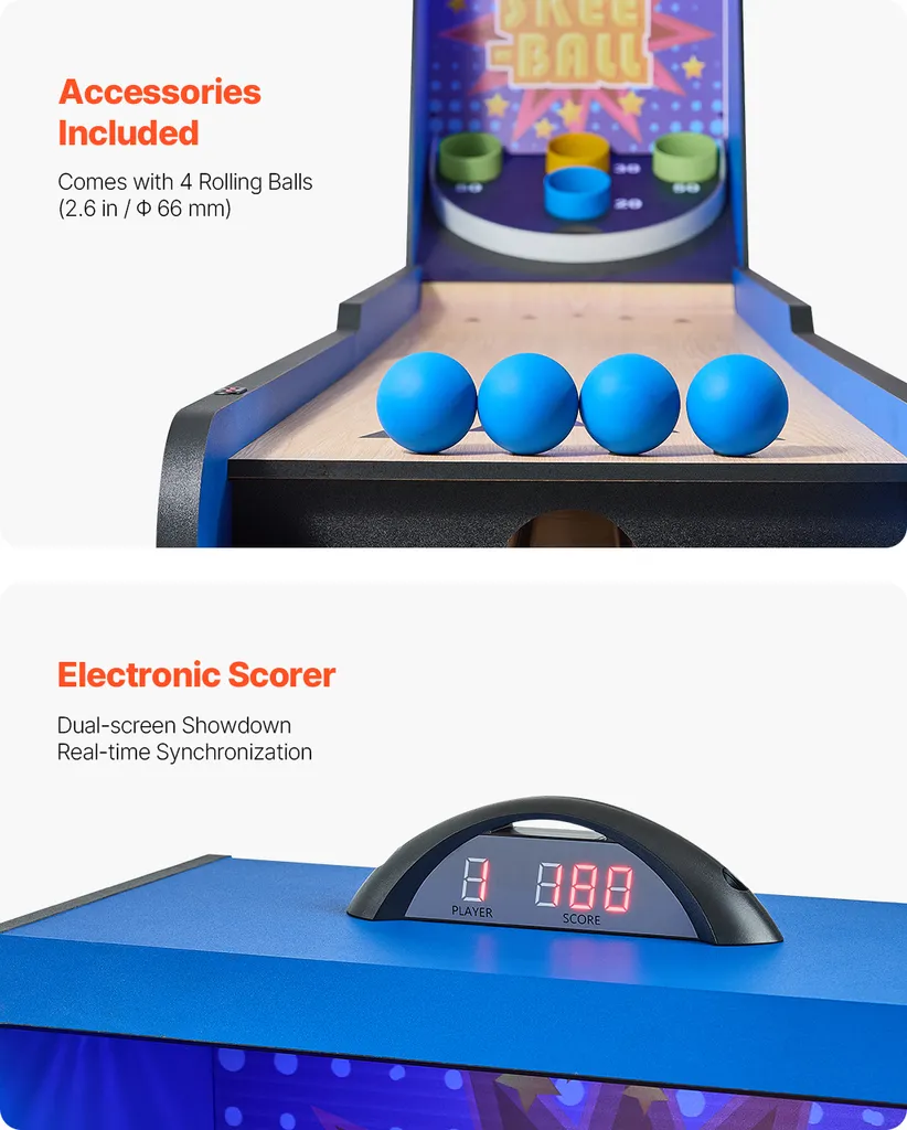 Table de Jeu de Scoring Arcade Classique 244cm pour Salle de Loisirs - 3