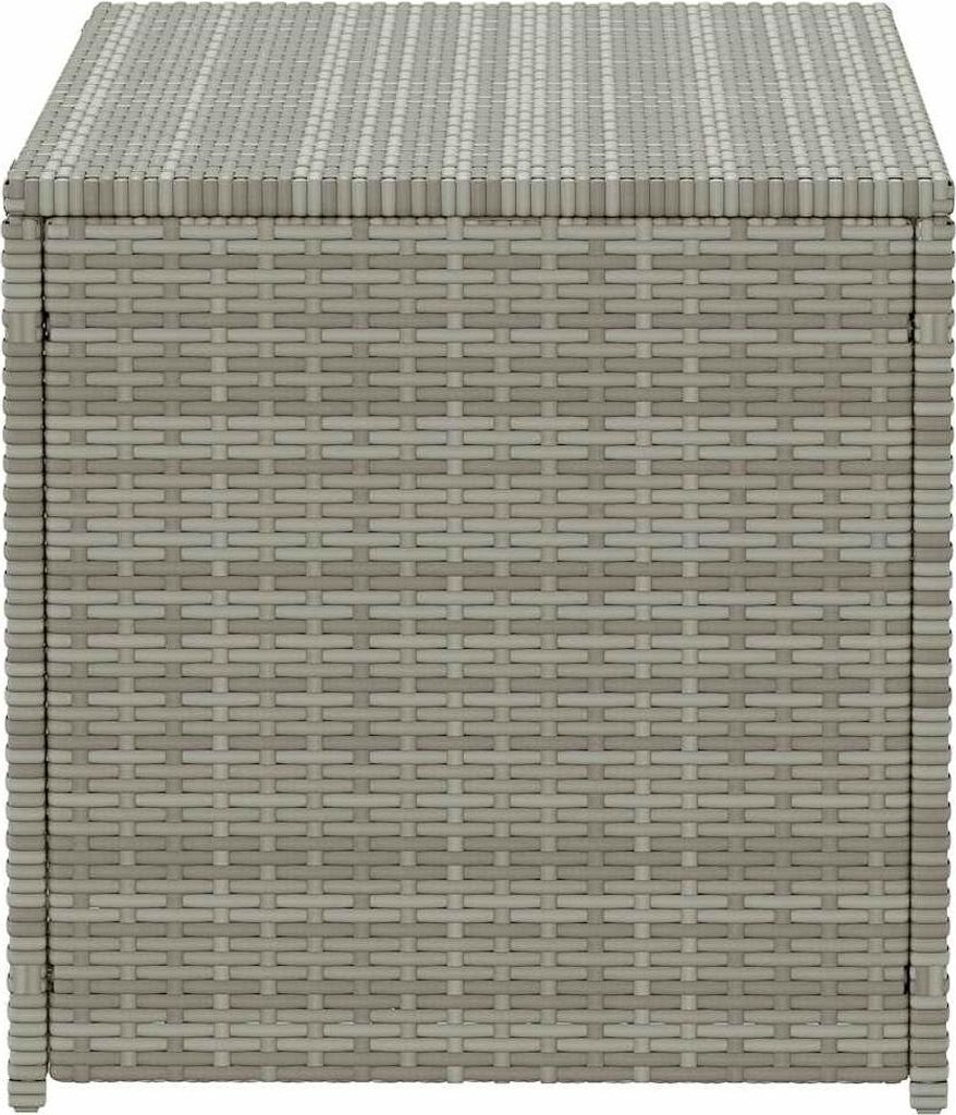 vidaXL Gartenbox Poly Rattan 100x50x50 cm Grau Obrázok produktu 