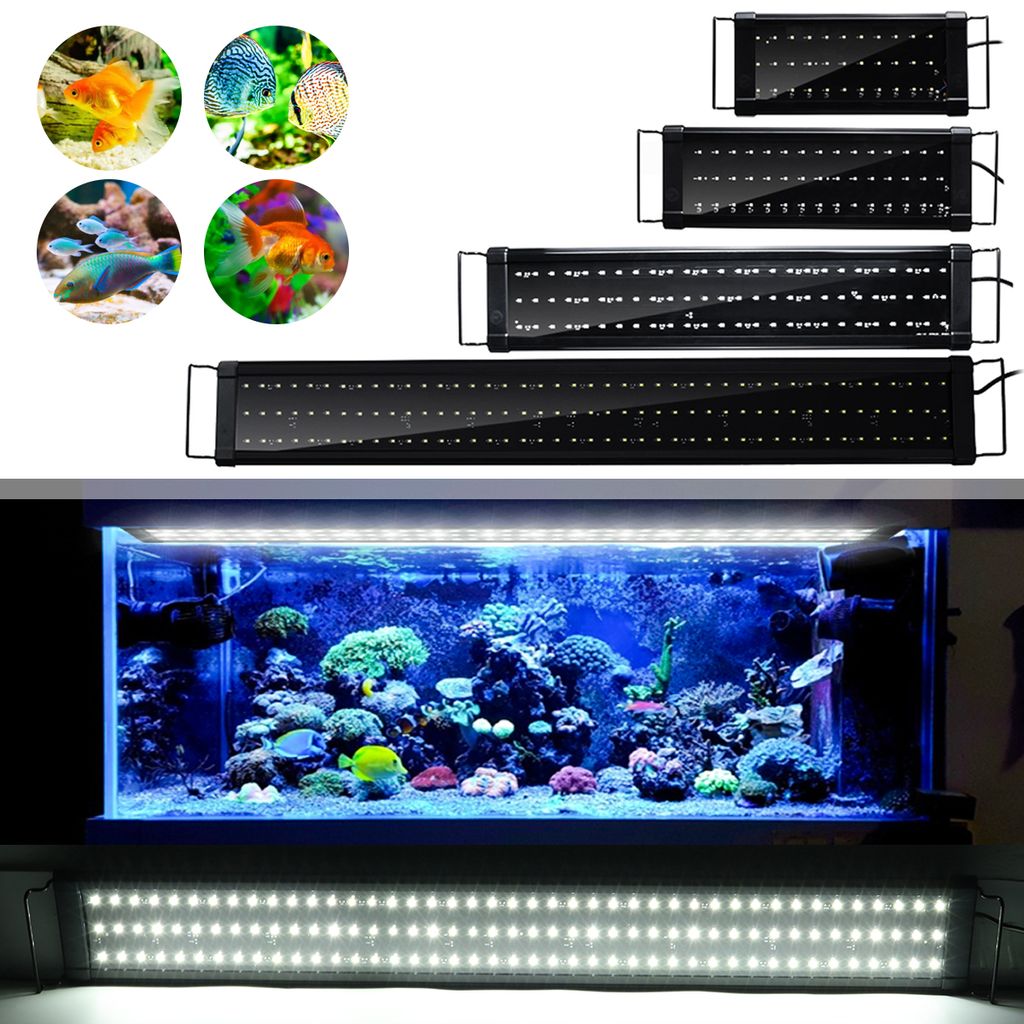 Garten & Heimwerken Tierbedarf Aquaristik Aquarien-Technik Aquarien Beleuchtung 15W LED Aquarium Licht Beleuchtung Kompakte 