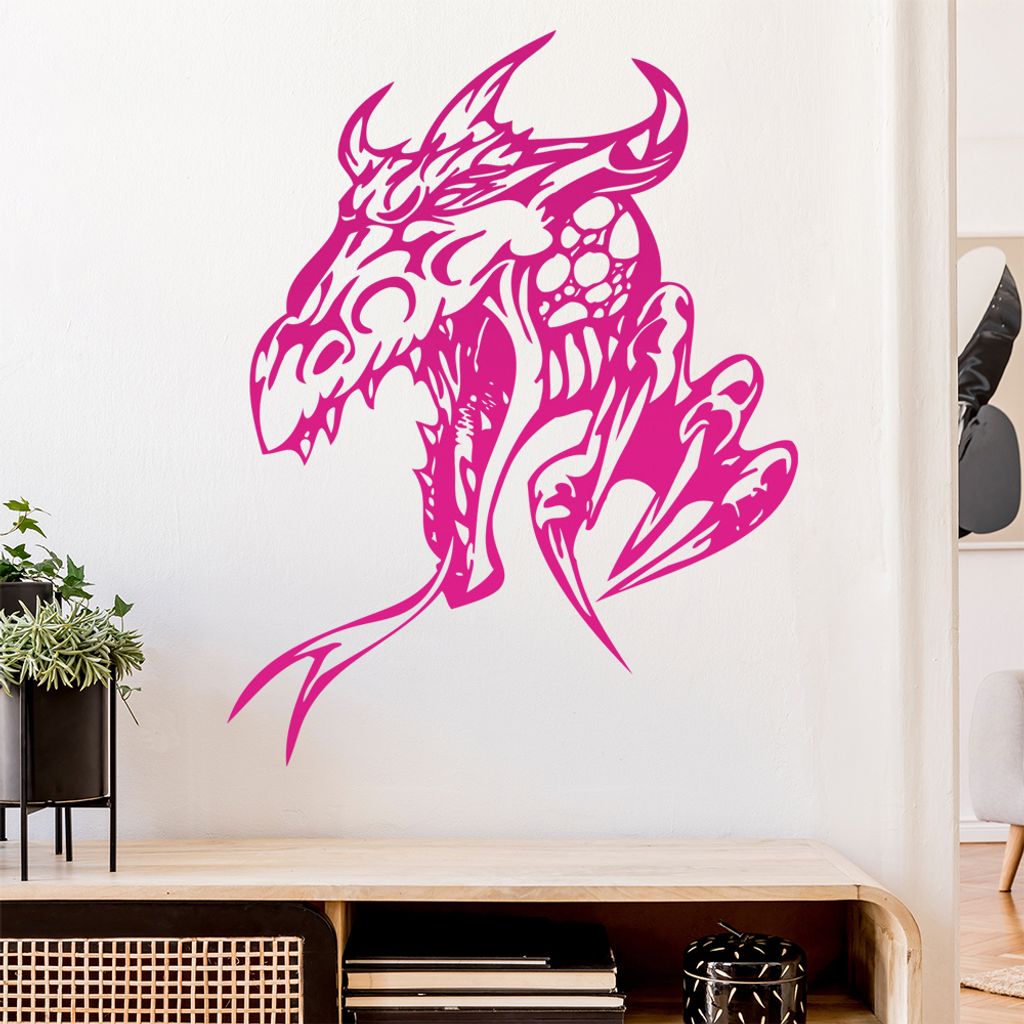 Drachen Klaue Wandtattoo in 6 Größen - Wandaufkleber Wall Sticker - Dekoration, Küche, Wohnzimmer, Schlafzimmer, Badezimmer