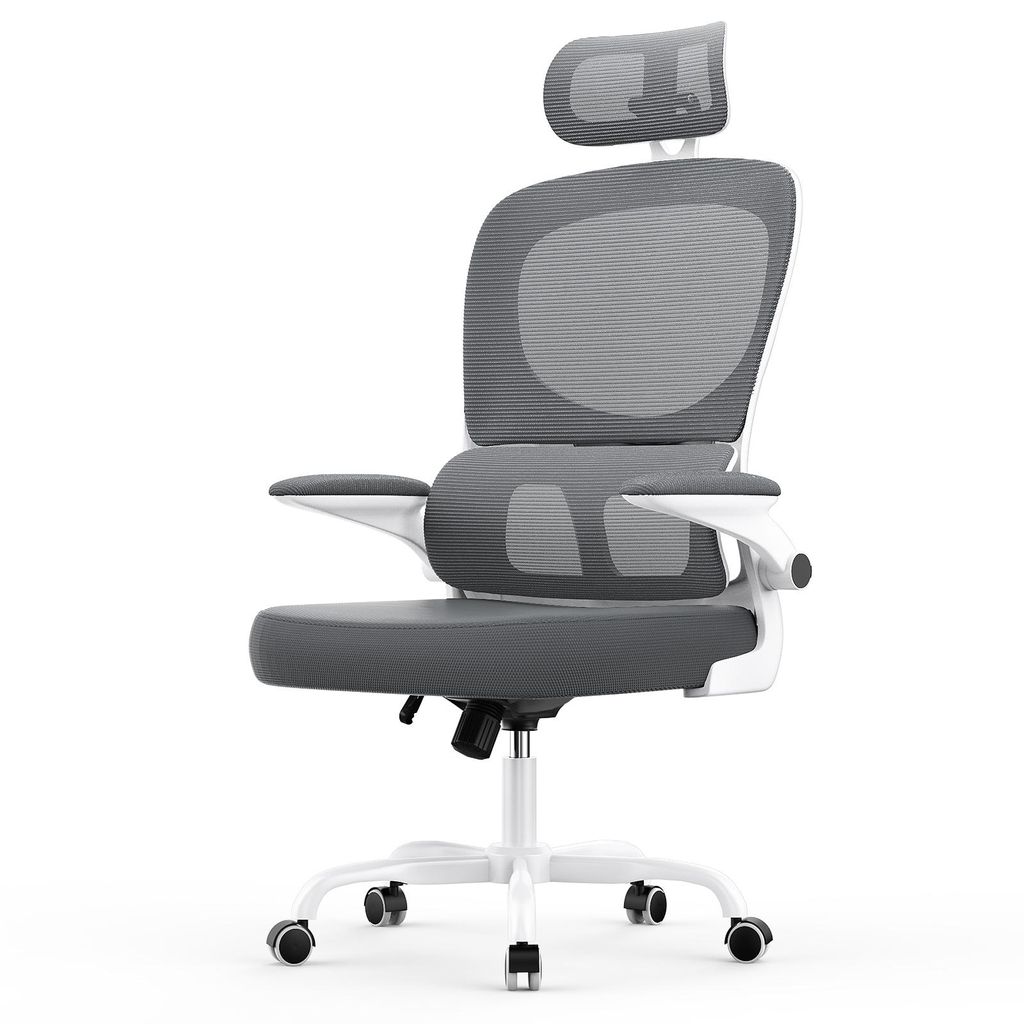 Sedia da ufficio ergonomica con poggiatesta e braccioli Immagine del prodotto 
