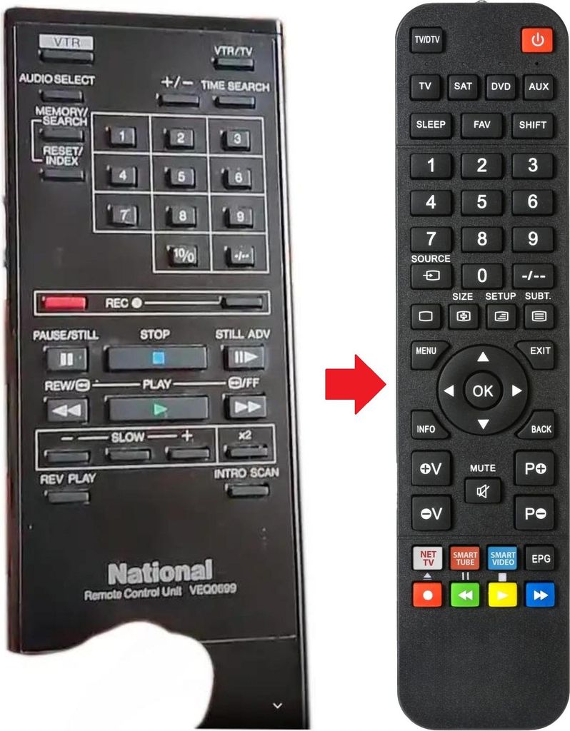 Fernbedienung geeignet für PANASONIC NV-H75