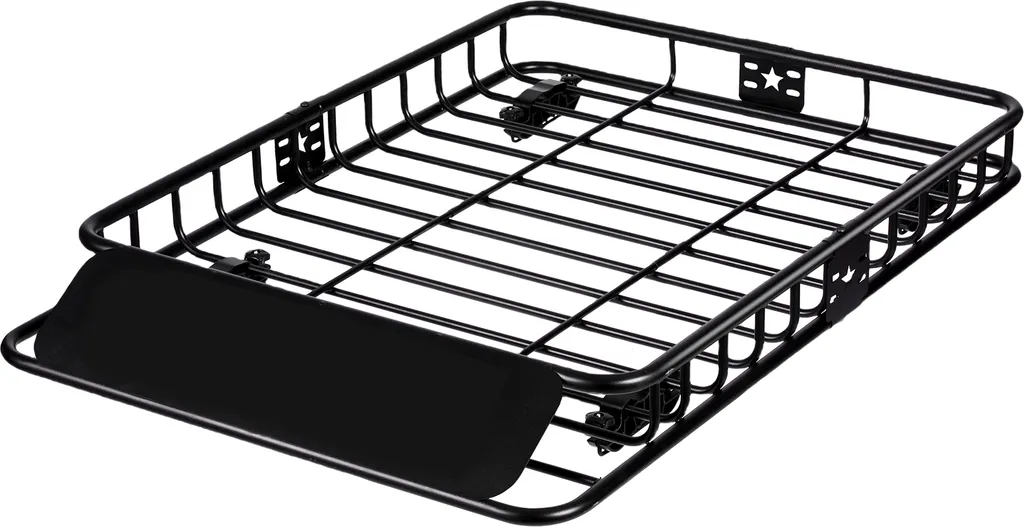 SucceBuy Panier de Toit 130x91cm avec Sac de Fret Étanche 425L - 90kg