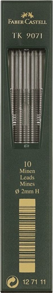Faber-Castell 127112, 2H, Schwarz, 2 mm, 130 mm, Produktbild 