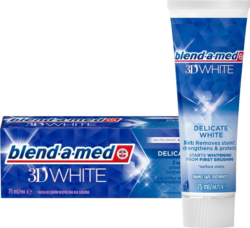 Blend-A-Med 3D White Delicate White Zahnpasta 75 ml Produktbild 