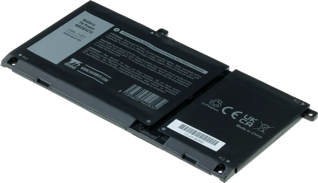Batterie T6 Power pour Dell Vostro 14 5401 Li-Poly 11.25V 40Wh Noir