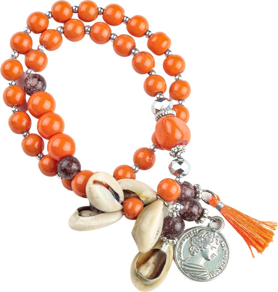 Armband Bangalore aus echten Glasperlen von collezione Produktbild 