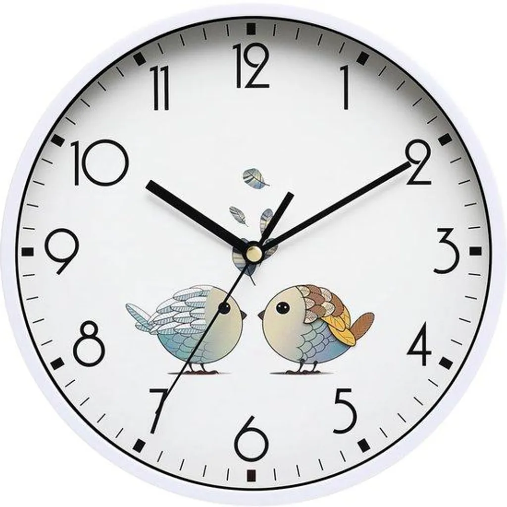 Horloge murale silencieuse blanche 20cm - Finissez-en avec le tic-tac irritant