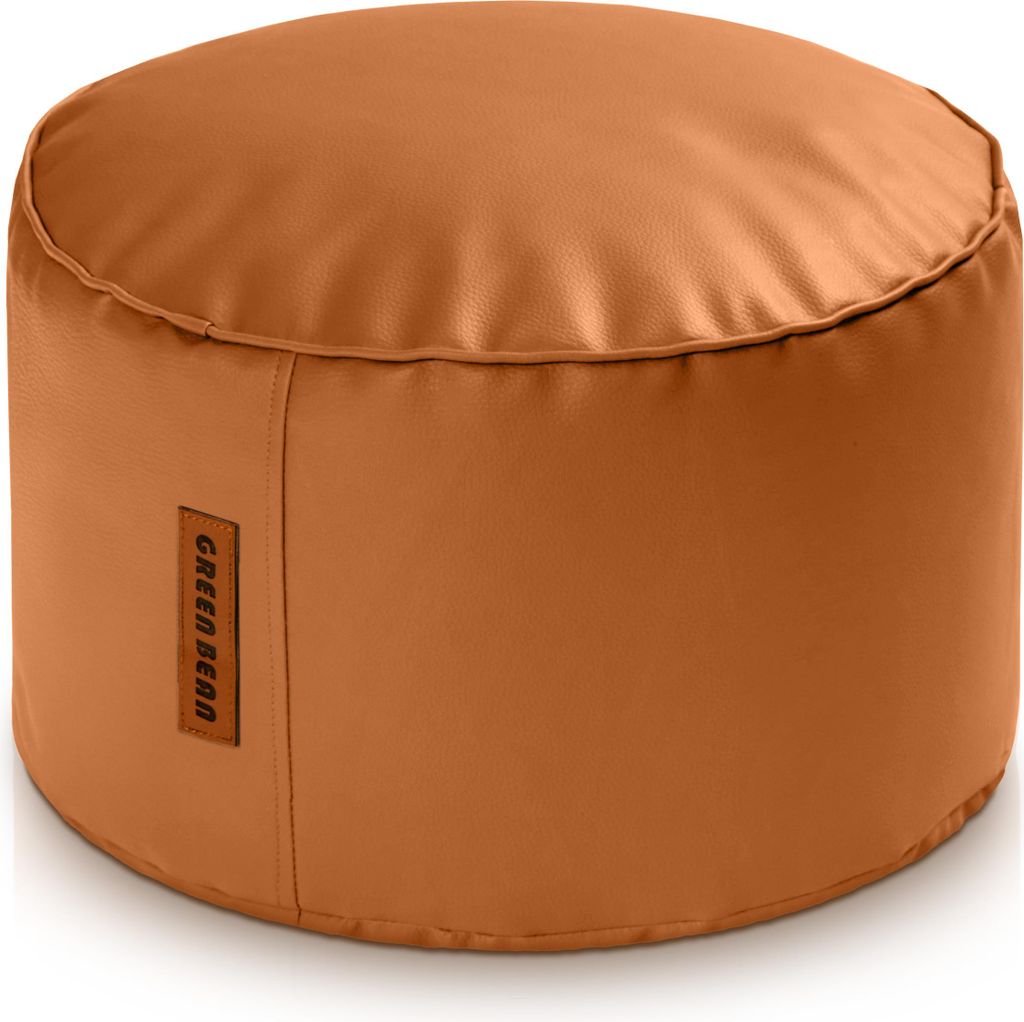 Green Bean Sitzhocker aus Kunstleder - Pouf mit EPS Perlen Füllung - 43 x 30 cm - perfekte Ergänzung zum Sitzsack - Sitzwürfel Sitzkissen Hock...