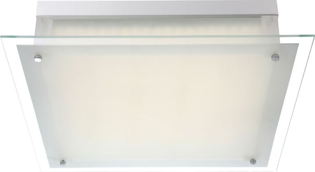 LED Deckenleuchte Metall weiß Chrom Globo 49322