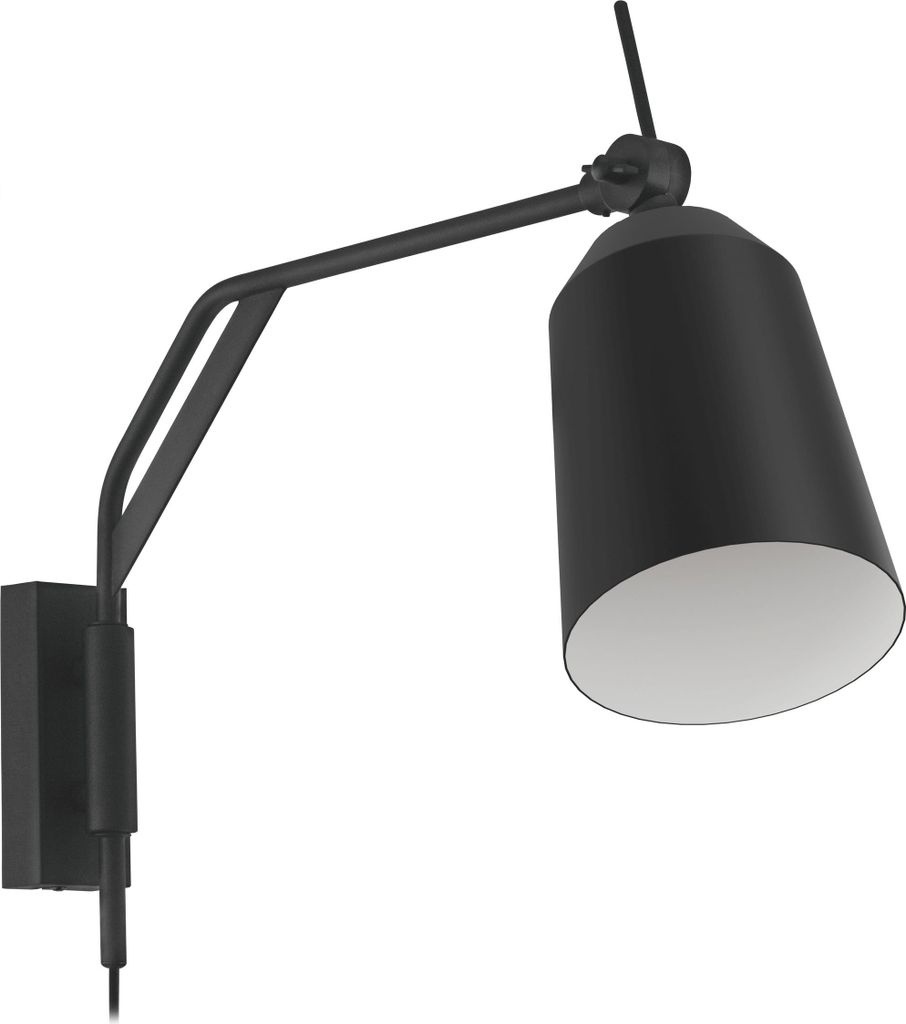 LORETO Wand-/Deckenleuchte Lampe Beleuchtung - L67 x B14 x H36,5 cm - schwarz, weiß - IP20