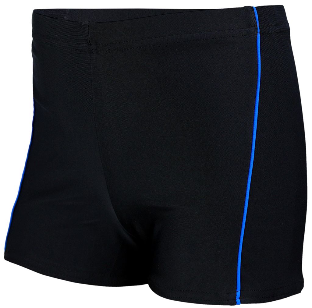 Aquarti Jungen Badehose Gestreift mit Motiven, Farbe: 022 Schwarz/Blau, Größe: 164