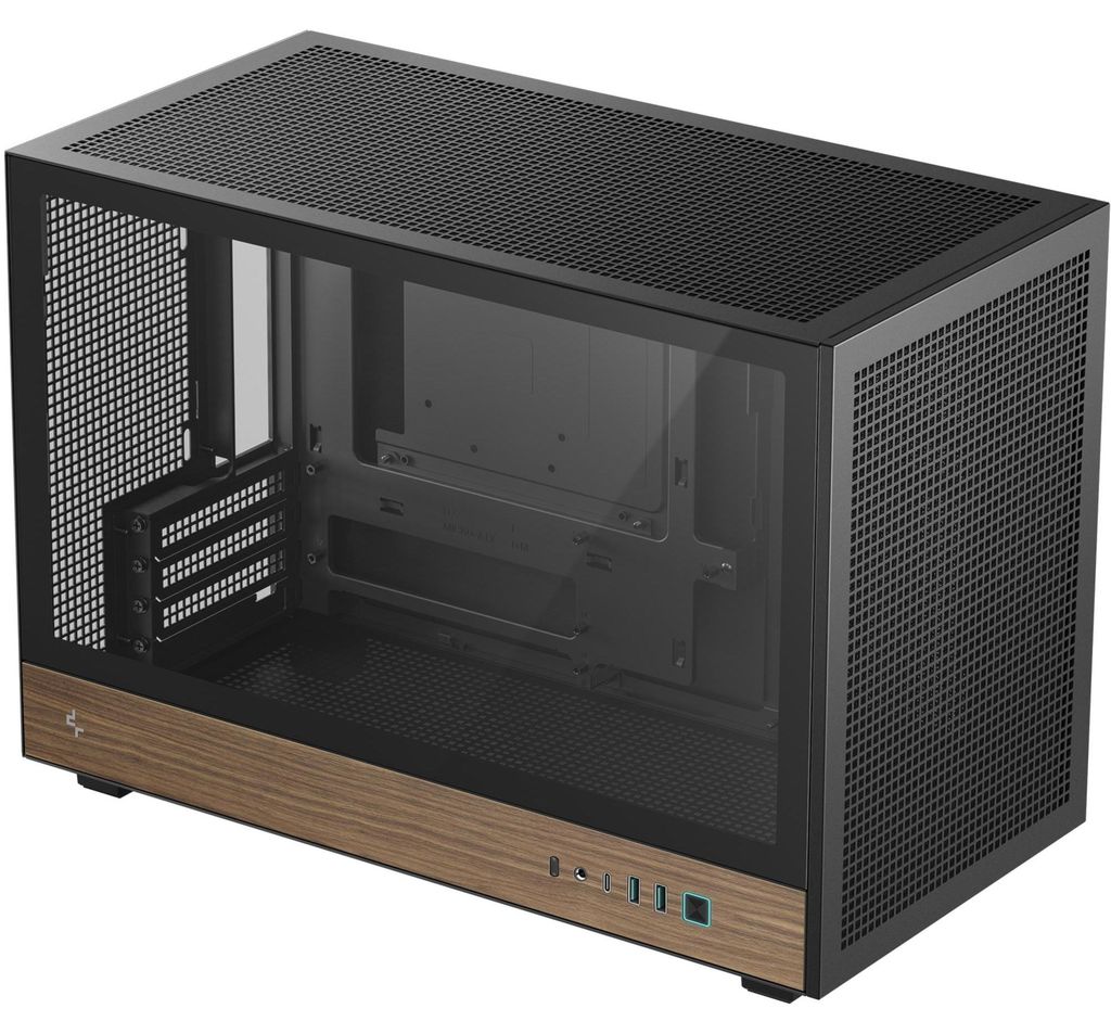 DeepCool CH260 WOOD, Micro Tower, PC, Schwarz, Holz, micro Produktbild 