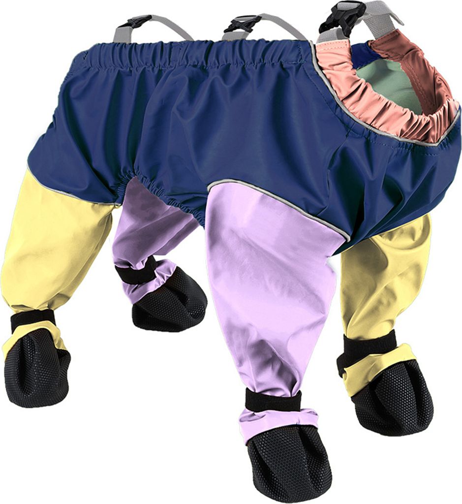Hundeschuhe, Leggings, schmutzabweisende Hosenträgerstiefel, wasserdichte Hundehose, rutschfester Schutz für die Pfoten von Haustieren zum Spazie...