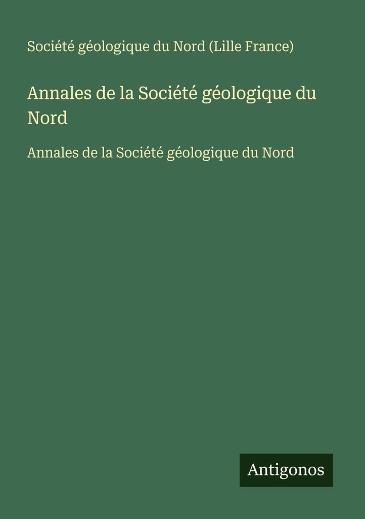Annalen der Geologischen Gesellschaft des Nordens