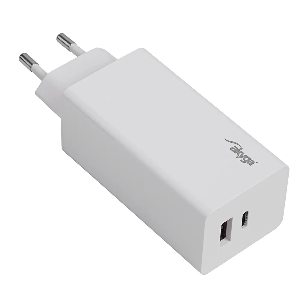 Chargeur AK-CH-20 USB-A + USB-C PD 100W GaN Quick Charge 3.0 Noir