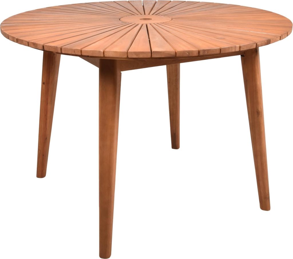 Gartentisch DOROTY - Akazie, Braun, 110x110x75cm | Terrassentisch Wetterfest Outdoor Tisch