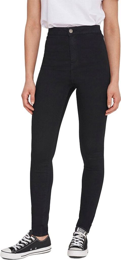 Noisy May Ella Super High Waist Gu305 Jeans Schwarz XS / 30 Frau Schwarz XS